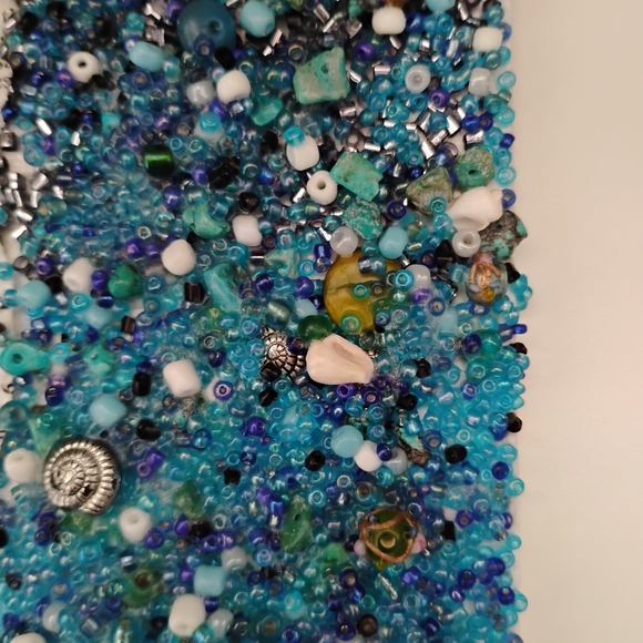 "Ocean Path" mixed media collage art. 🌊 - Picture 3 of 3